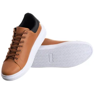 Promoção: Tênis Casual Masculino Estilo Alexander Mcqueen - Foto Original - Marrom/Preto