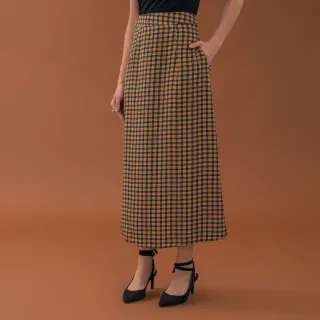 Saia longa feminina com estampa de Treliça - Amalero