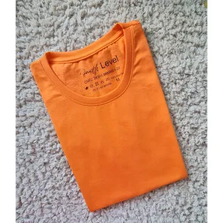 Blusa Feminina Lisa de Algodão, T-Shirt Gola Redonda Basica - Vermelho