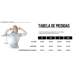 Estilo Moto Jaqueta Jeans Feminina de Inverno - JEANS ESCURO