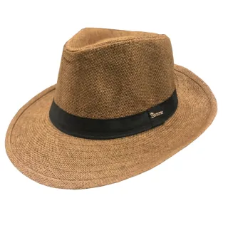 Pronta entrega chapéu panamá original aba larga moda masculina e feminina - Bege