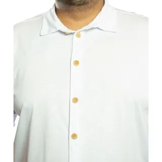 Camisa Masculina Manga Curta Plus Size G1 G2 G3 - Azul