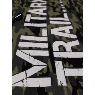 Casaco Fitness Moletom Midway Trail Military com Capuz - Preto
