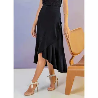 Moda Tendência Saia Envelope Maxi Atacado - Vermelho