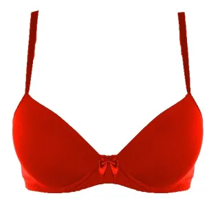 Atacado Sutiã Básico Dia-A-Dia com Bojo em Microfibra Lisa - Rosa / Rosê