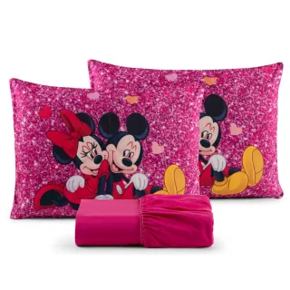 Poliéster Jogo de Lençol Casal Temático 3 Peças - Diversos - 11 VERMELHO