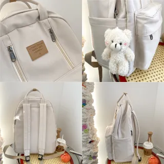 Mochila portátil coreana japonesa de grande capacidade para meninos e meninas - Rosa