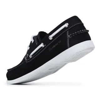 Menor Preço! Promoção Mocassim Masculino Dockside Viena Conforto Drive Couro Legítimo - Preto e Branco