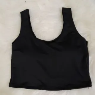 Faixa Suflex Cropped Feminino Liso Alça Grossa Sem Bojo (R-202) - Listrado