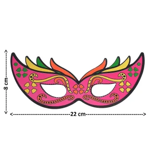 Pronta Entrega Decoração Carnaval Máscara Tragédia Comédia - Único