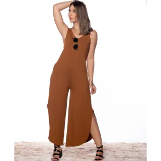 Moda Feminina Casual Macação Pantacourt Versátil Bolso Confortável - Preto