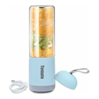 Tomate Maz-007: Mini Liquidificador Portátil Vidro 6 Lâminas - Rosa