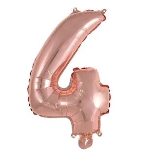 Decoração Balão Metalizada Rose Gold Número 18 - 45cm - 5