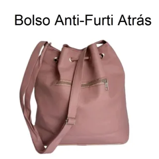 Bolsa Saco Tiracolo Feminina Barata - Estilo Super Lado - Caramelo Lisa