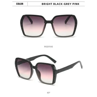 Armação Vintage Feminina para Óculos de Sol Quadrados UV400 - C7.Leopardo E MARROM