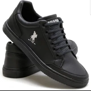 Envio Ja! Tenis Polo Plus Masculino Original 33 ao 46 - Sapatenis - Preto