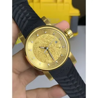 Caixinha de Luxo + Relógio Masculino com Dragão - Dragão Preto Sem Pesonalização