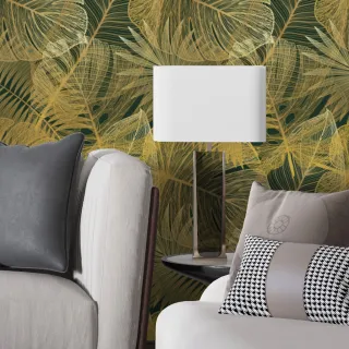 Parede Adesivo Floral Costela De Adão Verde - Autocolante 1m x 50cm - Único