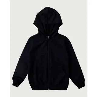 Blusa Flanelada de Frio Unissex com Capuz e Zíper, Moleton Quentinho! - Azul Marinho