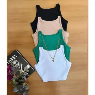 Blusa feminina moda blogueira, estilo gringa, crooped búzios - Fúcsia
