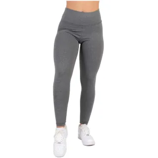 Cintura Alta Fitness Feminina Kit 2 Calças Legging Suplex - PRETO E CINZA