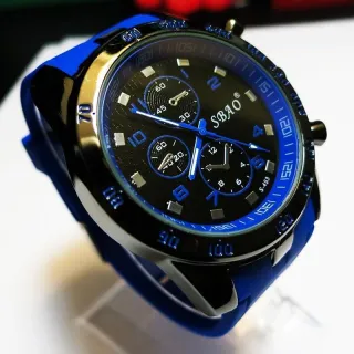 Relógio Esportivo Analógico Masculino em Aço Inoxidável - Luxo Moderno - Laranja1