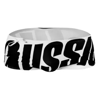 Calção de Natação Masculino Aussiebum - Sunga Boxer com Texto - red&white