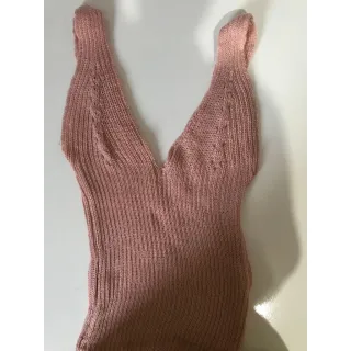 Moda Tricot Blusa Cropped Regata - BRANCA VESTE PP AO M