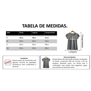 Blusa feminina básica t-shirt com detalhe na manga - Kit 5 unidades - GG