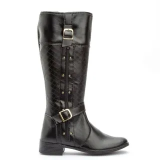 Bota Exclusiva Montaria Feminina Outono Inverno Dona Beja - Capuccino