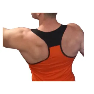 Malha Treino Fitness Regata Nadador Masculina - Branco
