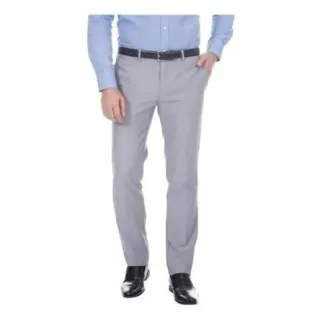 Calça Claro Oxford Social Slim Cinza - Cinza Claro