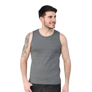 Regata Premium Elastano Masculina Ribana Americana Algodão - Branco