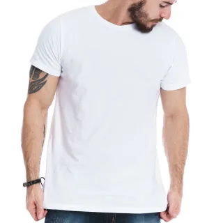 Alto Padrão Camisetas Masculinas Fit Premium Blusa Algodão - Preta