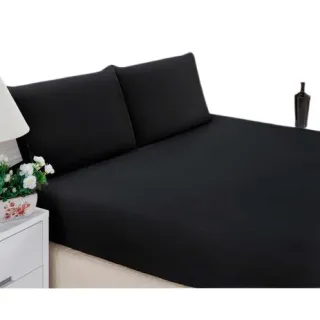 Lençol Casal Padrão 3 Peças 170 Fios Com Elástico - Várias Cores - Azul Claro