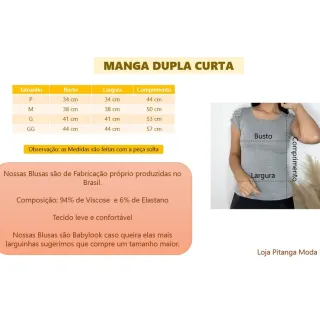 Evangélica Feminina Blusa Básica com Detalhes nas Mangas - Cinza