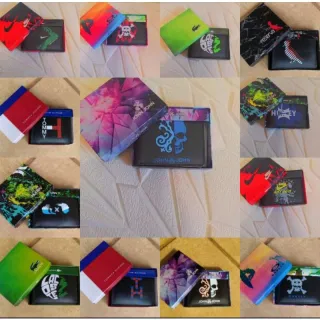 Qualidade otima, Couro Sintetico, Carteira slim Masculina na caixinha - versace metal