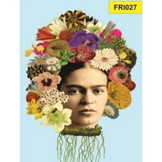 Placa 21 a 40 Frida Kahlo Decorativa - FRI30