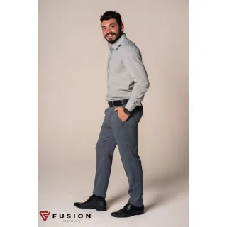 Diversas Cores Calça Social Masculina em Microfibra - Azul Marinho