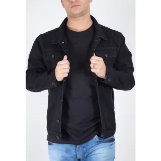 Streetwear Masculino: Jaqueta Jeans Tradicional - Preta