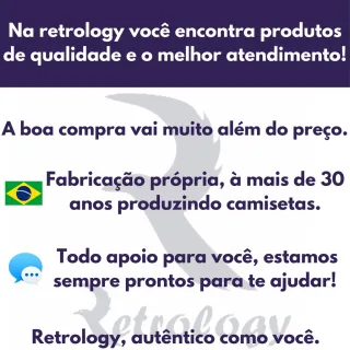 Camiseta Premium Masculina Retrology Lobo - 100% algodão - G