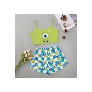 Moda verão: Pijama feminino personagens adulto - Roupa de dormir baby Doll - M15