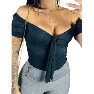 Moda Evangelica - Blusa Feminina Manga Curta para Amamentação - Cinza