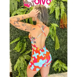 Alça fina macacquinho: estilo e conforto em uma peça - Preto e Branco