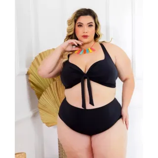 Lançamento: Biquíni Estampado Feminino Hot Pants com Shorts - Kit 3 Peças - Verde orquídea