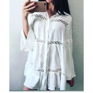 Vestido quimono puro simples para banho de piscina - Raryel - Lilás