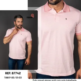 Sortidas Camisa Polo Algodão Premium Masculina - Ótima Qualidade - G2