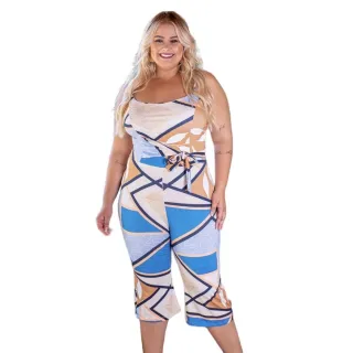 Pantacourt Feminino Assimétrico Alcinha com Bojo - PT - 07 Creme