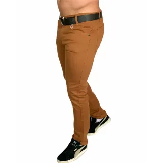 Calça Sarja Masculina Slim Lycra Elastano - Confortável e Estilosa - CALÇA SARJA Brim Azul MARINHO