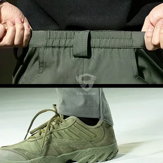 Calça Tática Respirável Multi Pocket Slim Fit Anti Rasgos IX9 - Homens Mulheres - Ix9 (Esticar) - Cinza